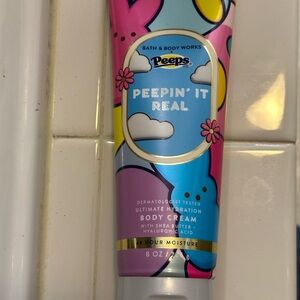 Bath & Body Works Peeps Peepin' It Real Body Cream - Pink, Blue, Yellow
